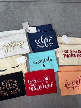 Assorted Makeup/Accessories Pouch Bags.